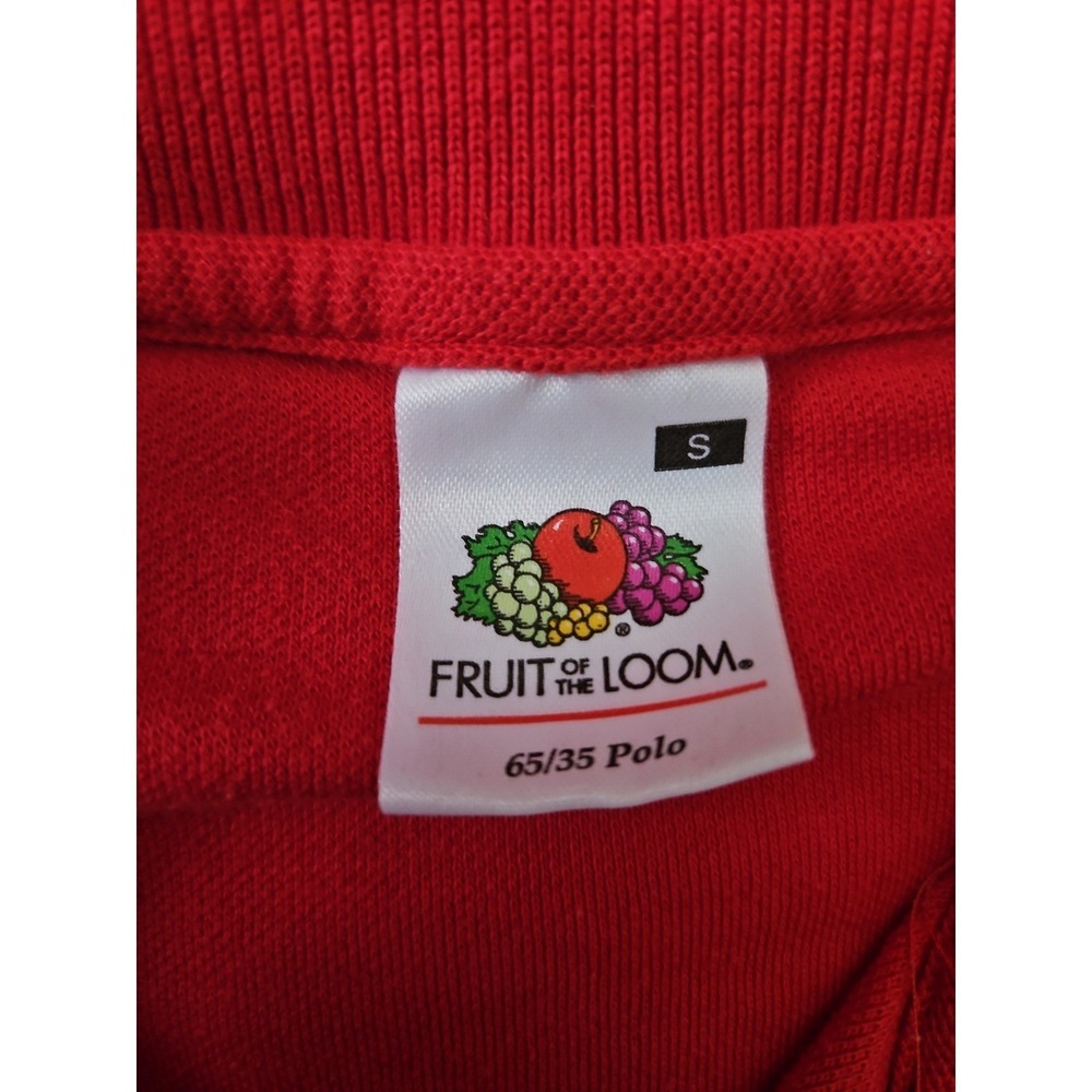 Fruit of the Loom Men's S Red Polo Shirt Bulmers Cider The Red Fox Inn Ireland - Picture 6 of 12